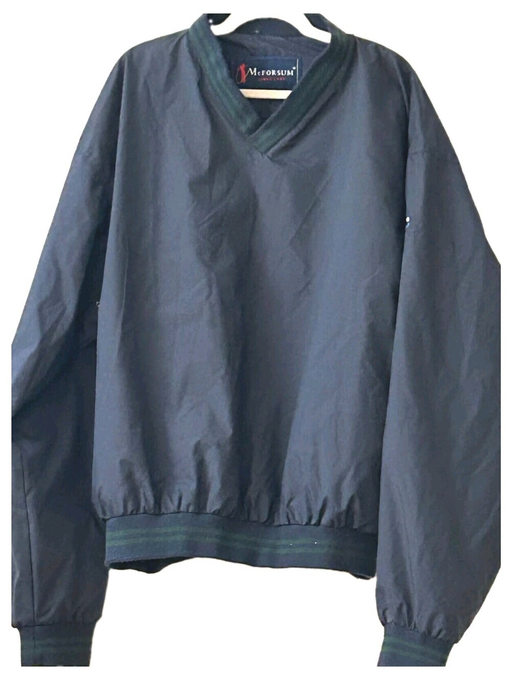 Vintage McPherson Golf Windbreaker Jacket Pullover Men’s Size XXL Black